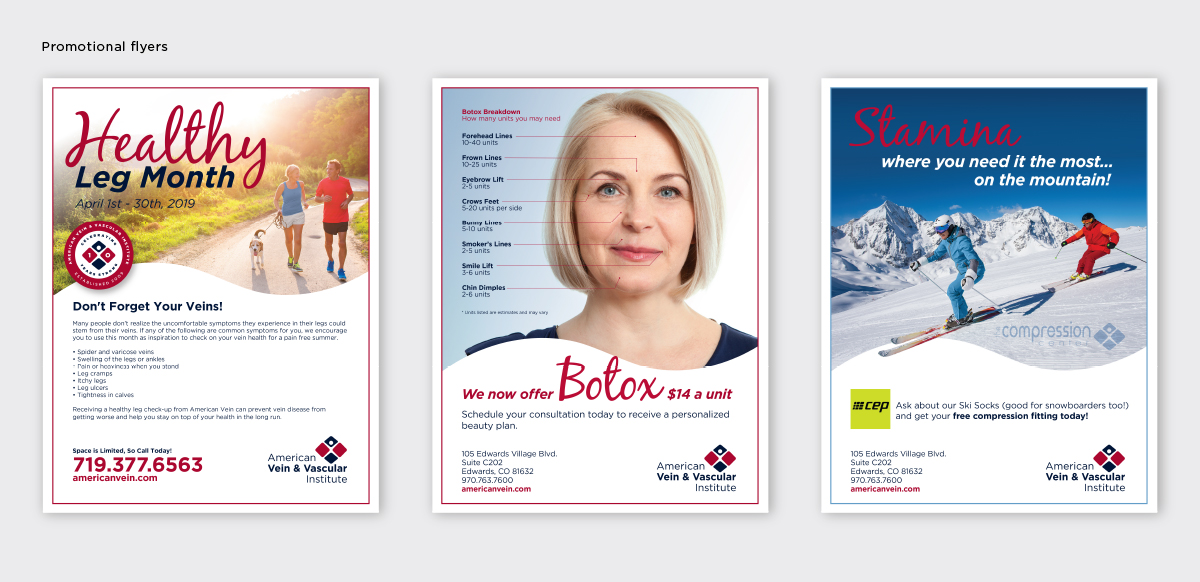 AmericanVein Brand flyer examples