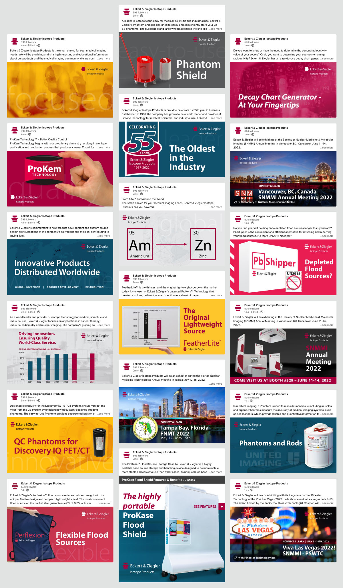 EZIP Brand LinkedIn posts copy graphics infographics