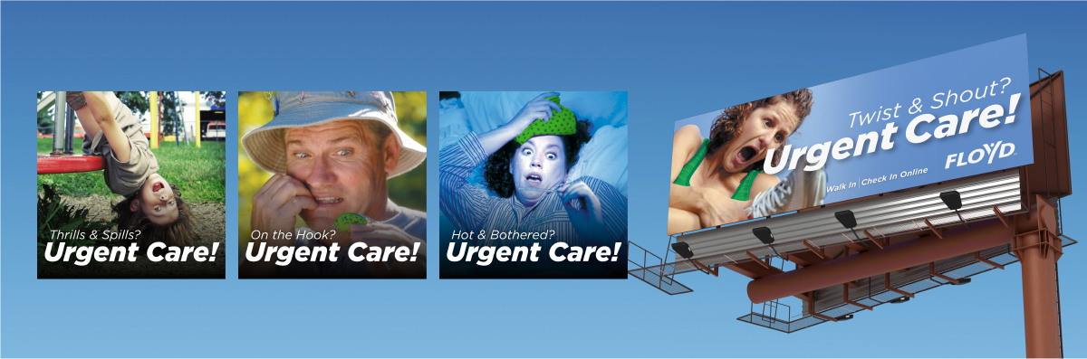 Floyd Brand Urgent Care campaign