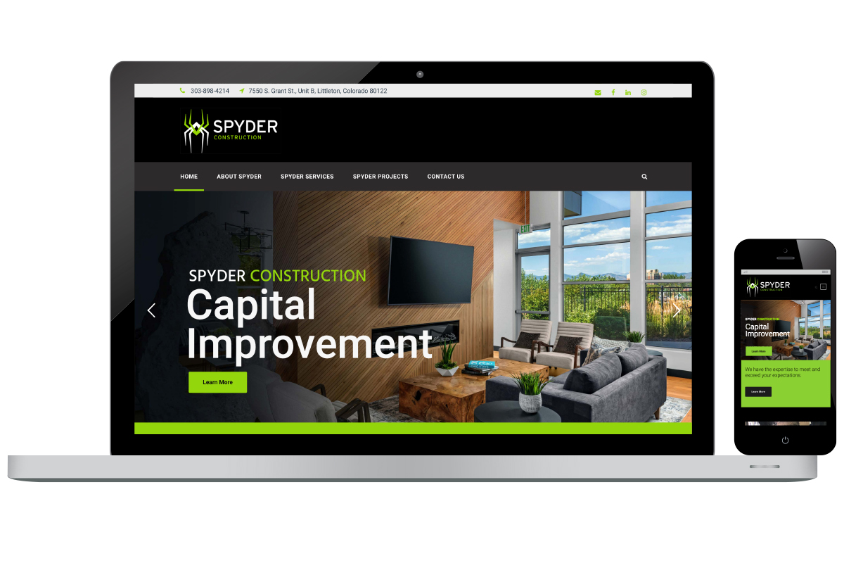 Spyder Brand website responsive