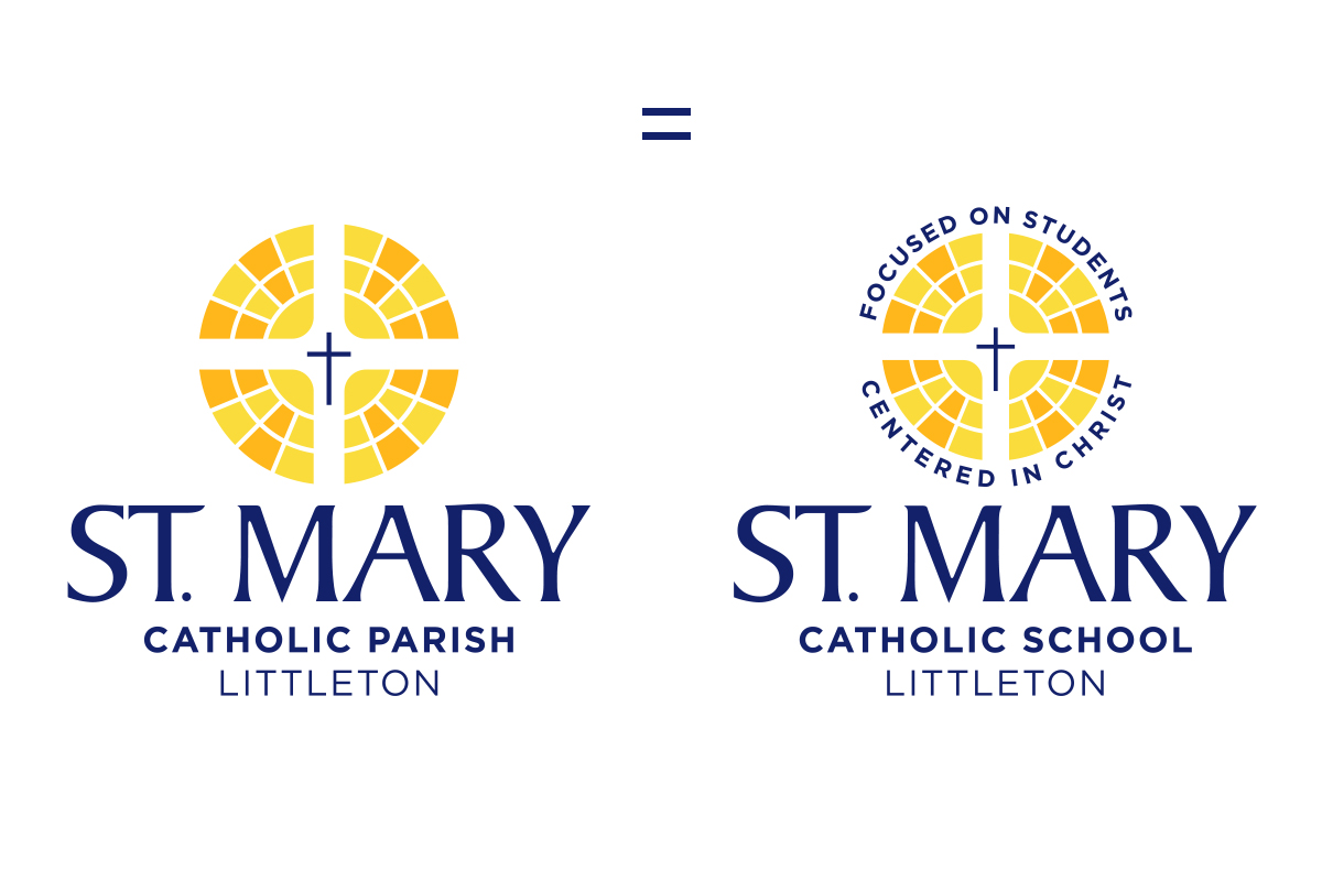 StMary Brand parish school logos