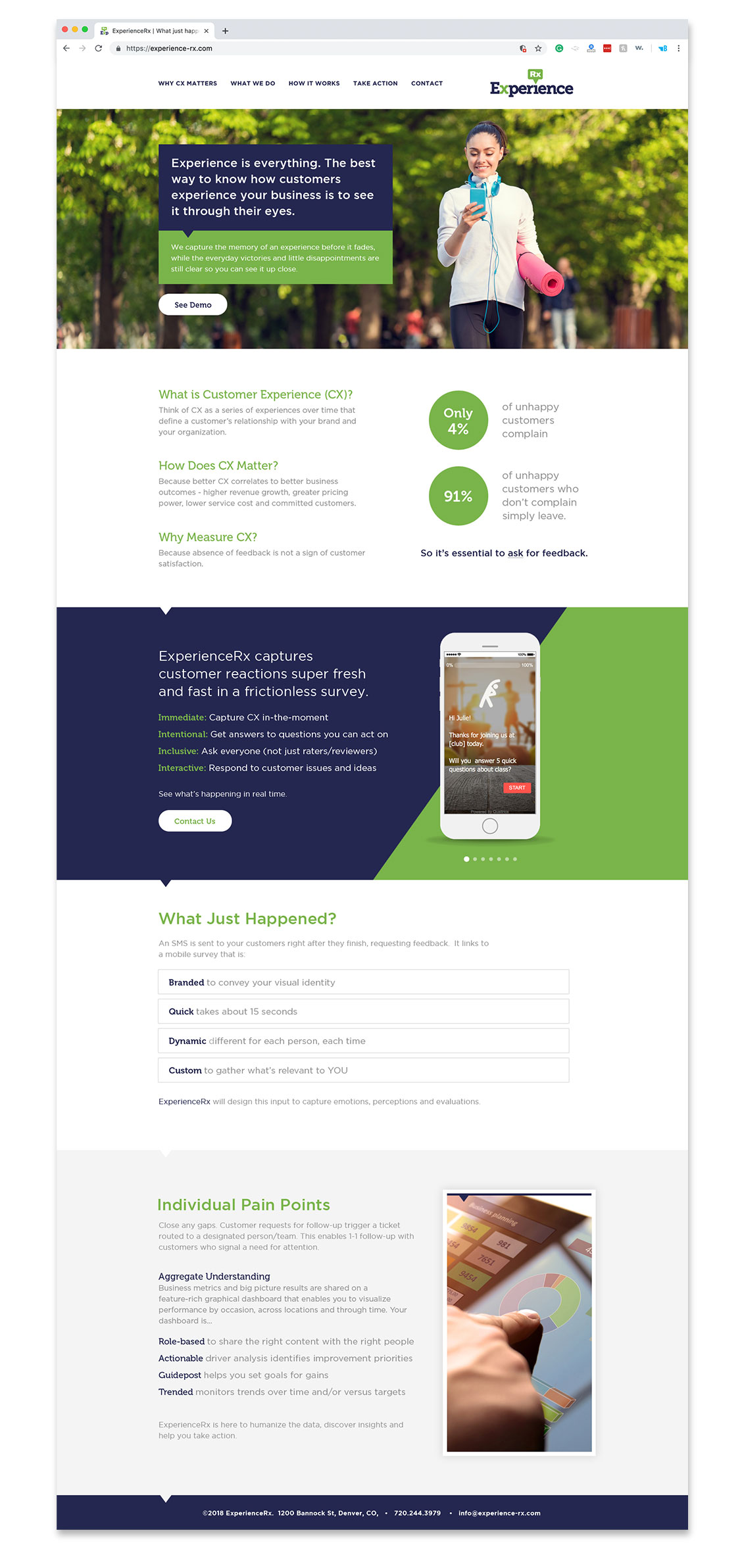 Bluebird ExperienceRX Website