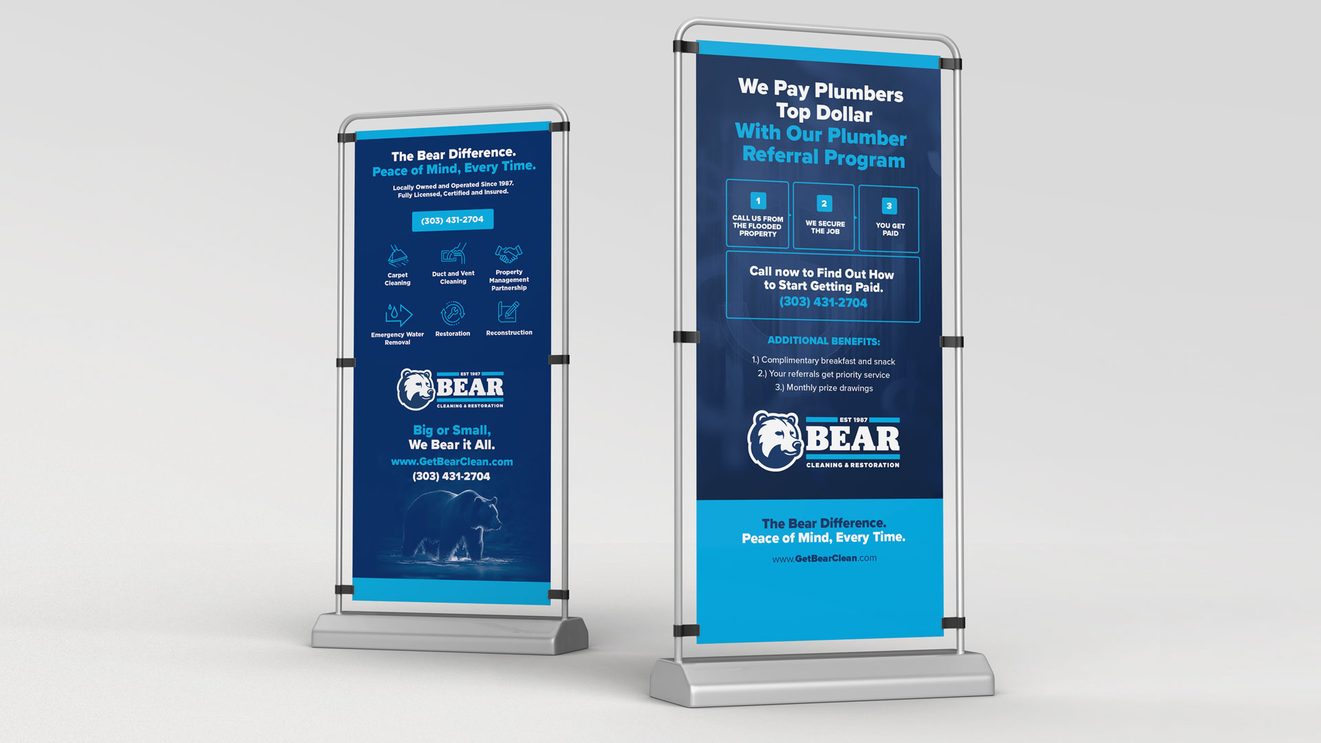 Bluebird Bear Banners