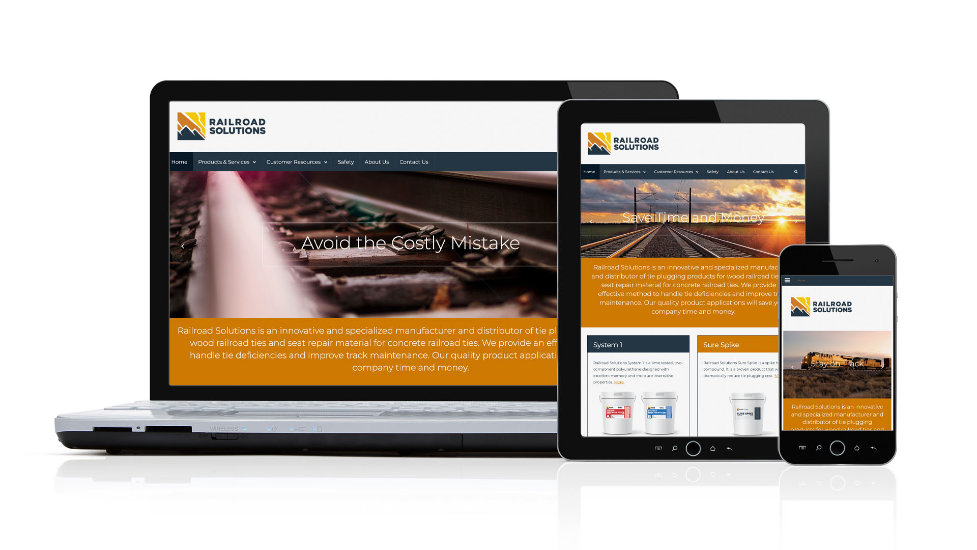 Railroad Solutions Brand responisve website