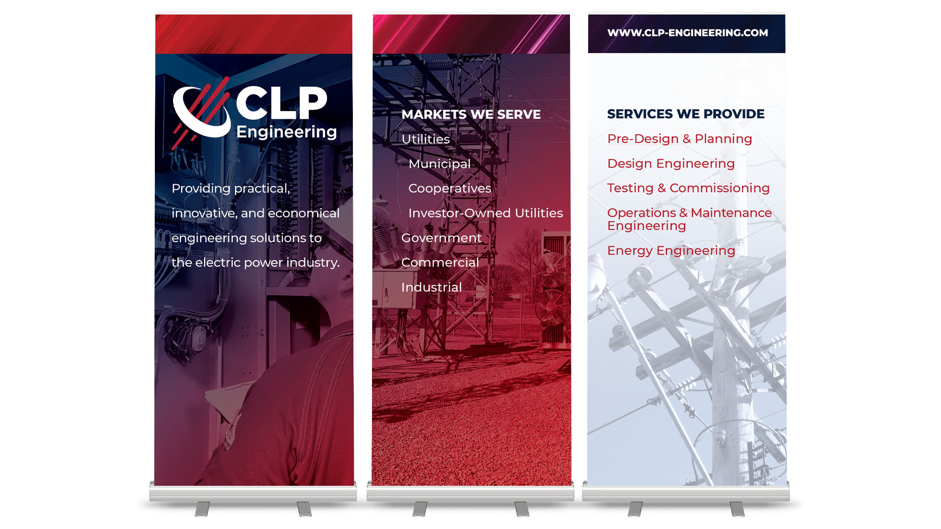 CLP Engineering tradeshow banners