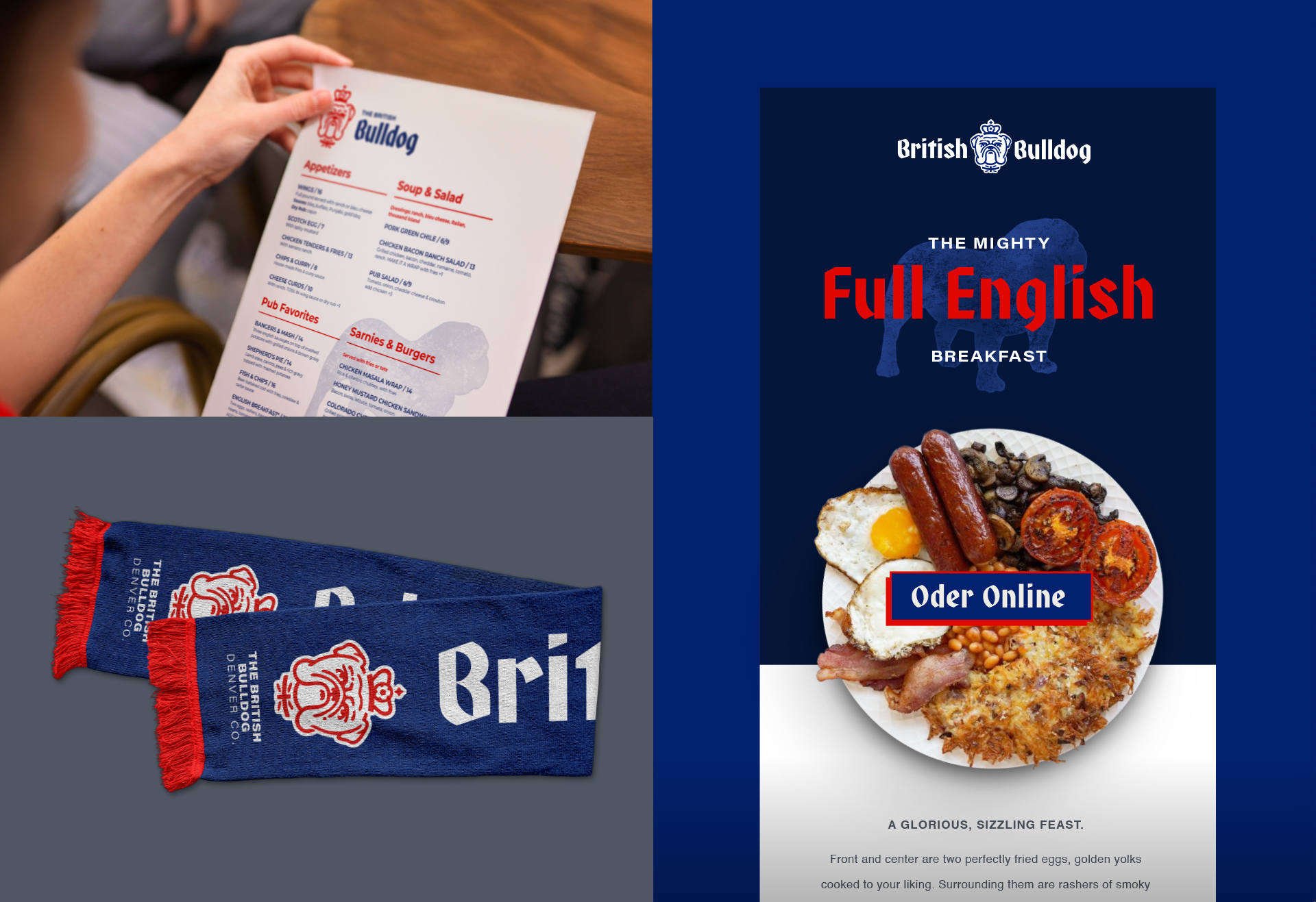 Bluebird Bulldog Email Menu Scalf