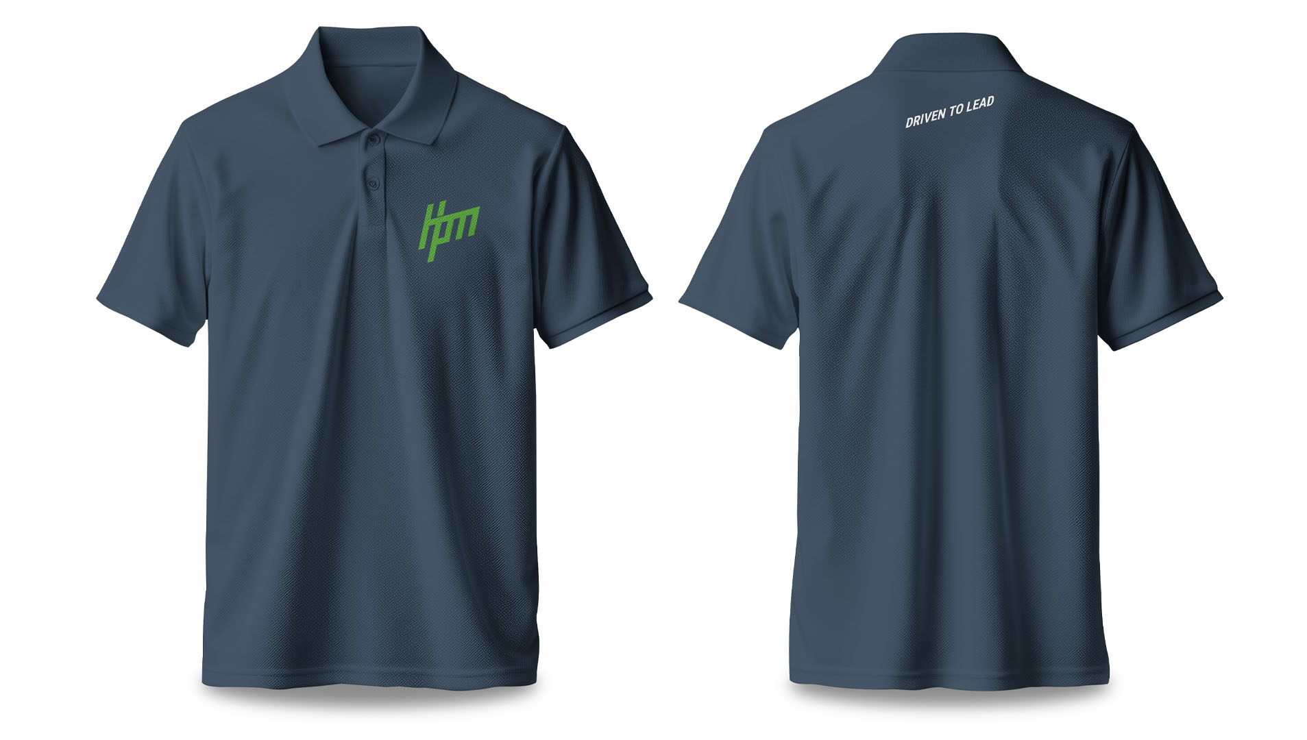 HPM Gray Embroidered polo