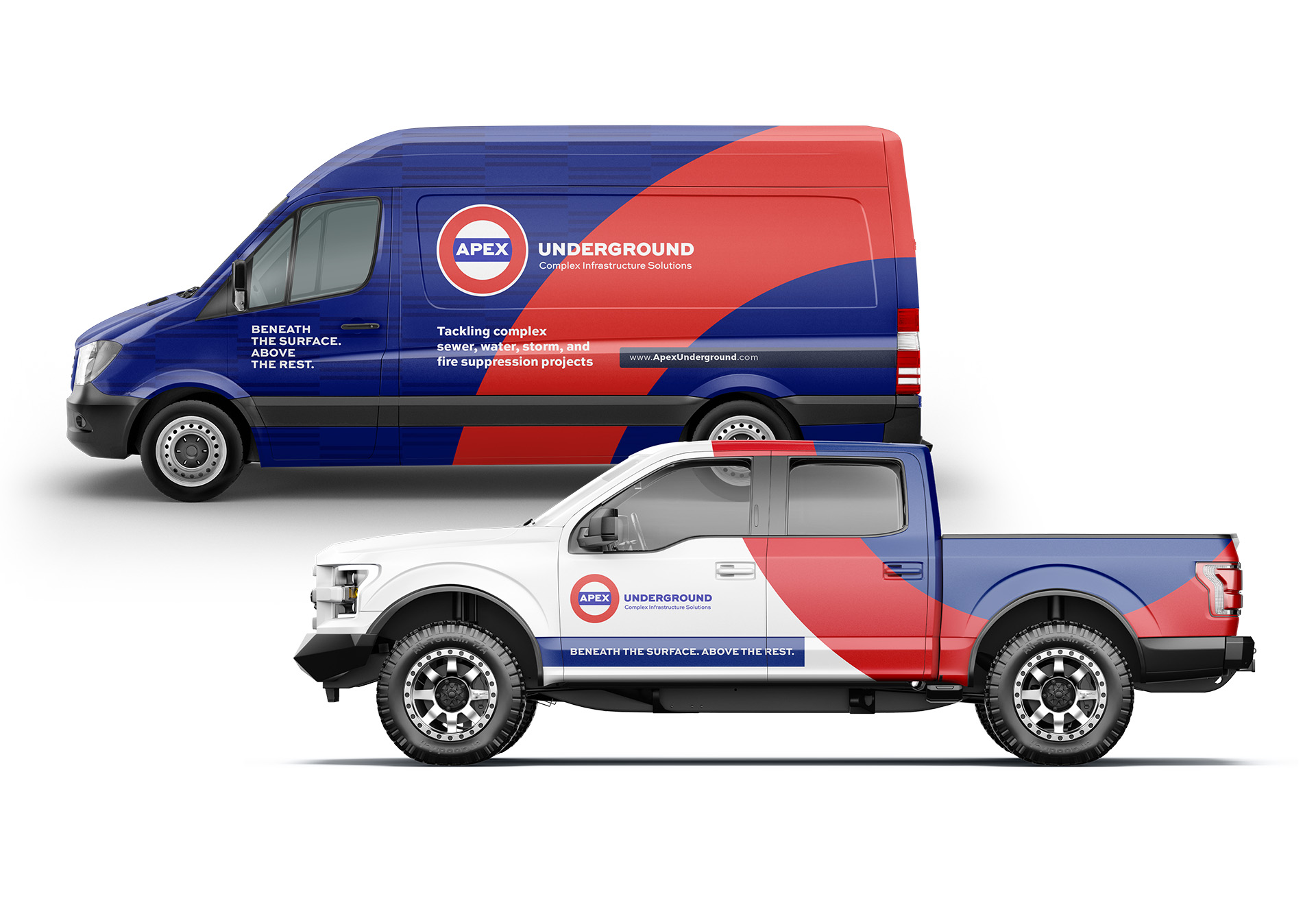 Bluebird ApexUnderground Trucks