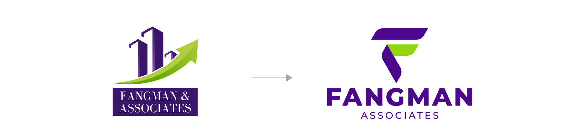 Bluebird Branding Fangman Associates before after
