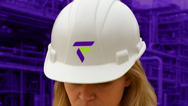 Bluebird Branding Fangman Associates jobsite hardhat