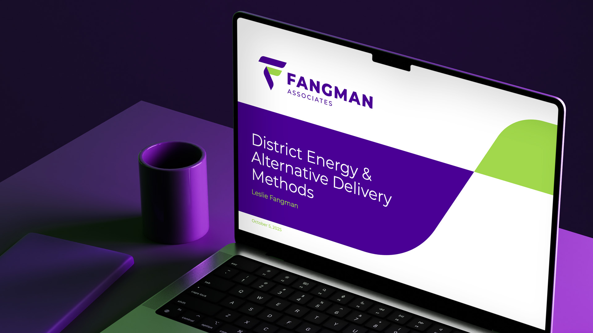 Bluebird Branding Fangman Associates powerpoint template