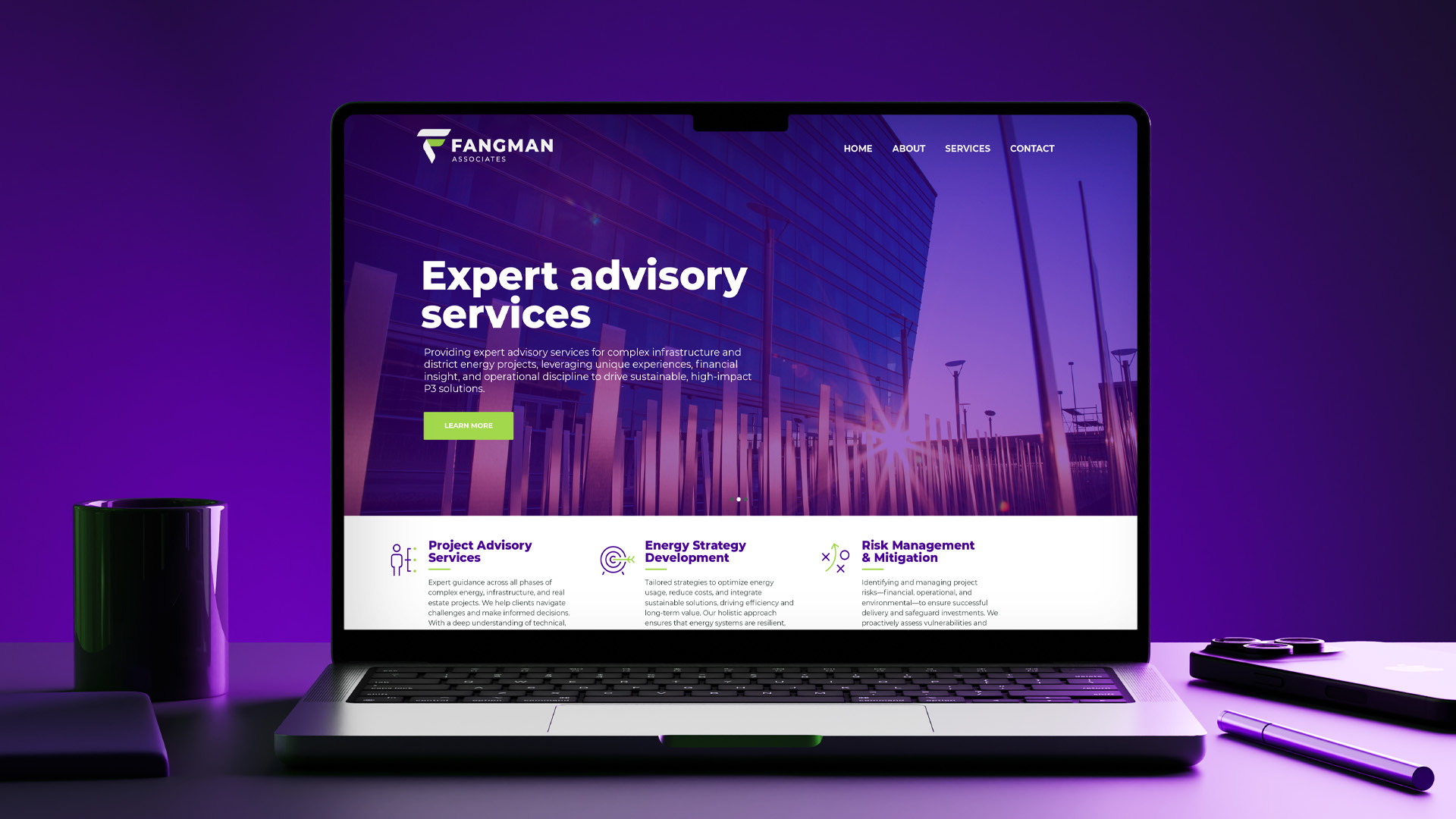 Bluebird Branding Fangman Associates web design