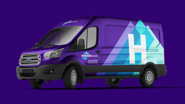 Bluebird Horizon Glass Transit Van Driver side