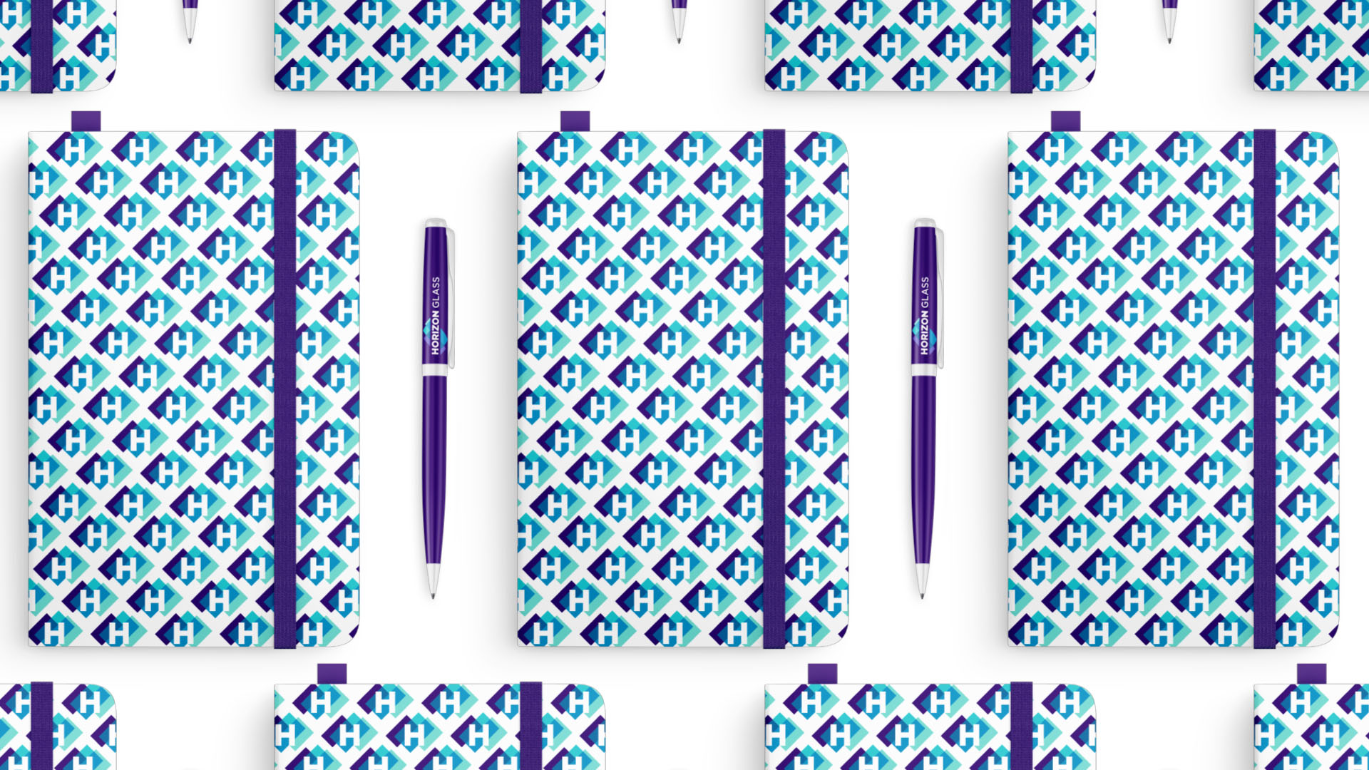 Bluebird Horizon Glass notepads