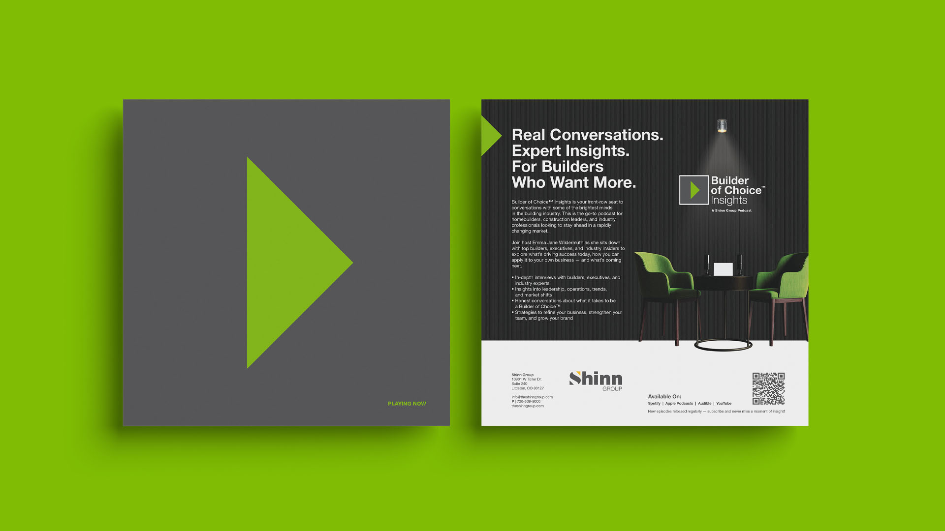 Shinn Group Builder of Choice Podcast flyer